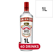 Smirnoff No.21 Red Label Vodka 1L
