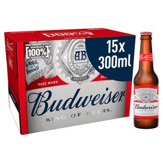15 bottles - Budweiser