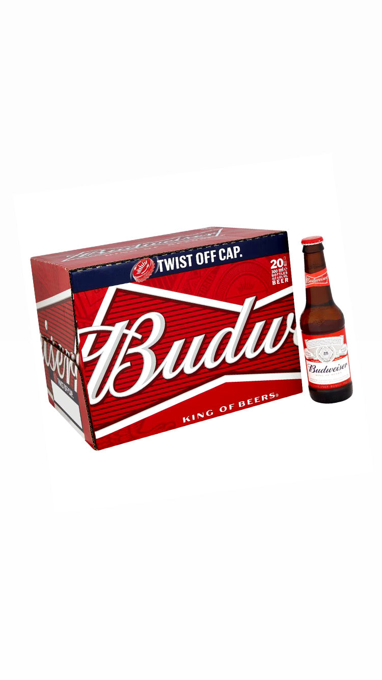 20 bottles - Budweiser – Thanet Drink Drop